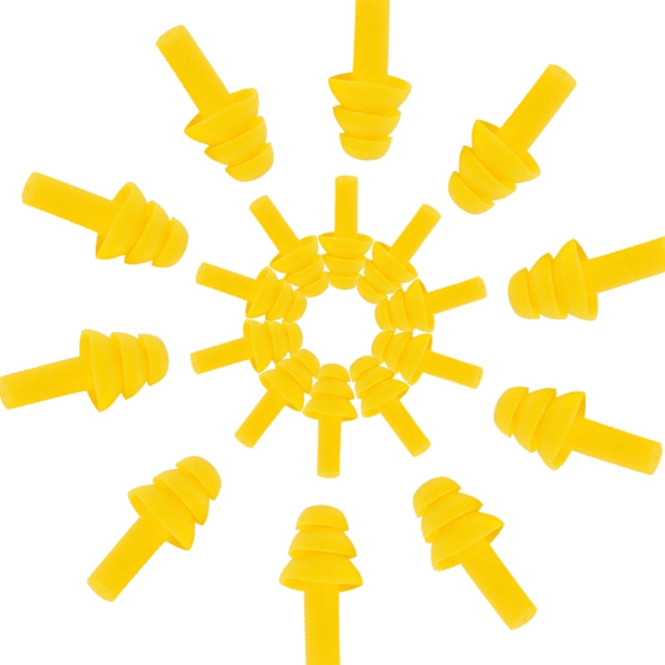 10 Pairs Waterproof Swimming Silicone Earplugs for Adult Swimmers Children Diving Soft Anti-Noise Ear Plug