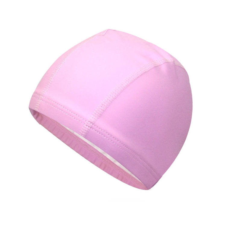 Adult Waterproof PU Coating Stretchy Swimming Cap Keep Long Hair Dry Ear Protection Swim Cap