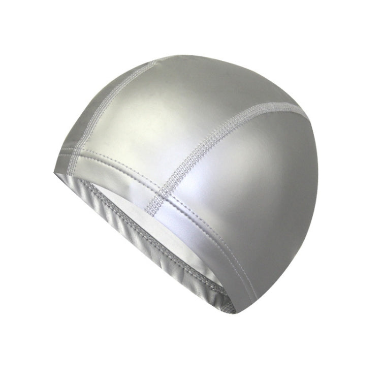 Adult Waterproof PU Coating Stretchy Swimming Cap Keep Long Hair Dry Ear Protection Swim Cap