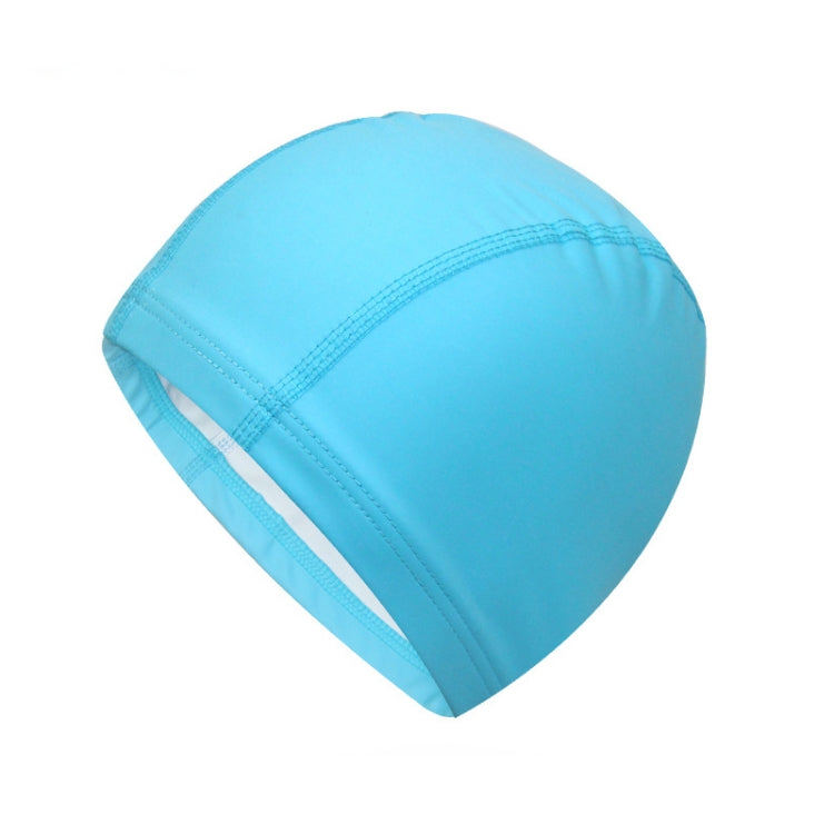Adult Waterproof PU Coating Stretchy Swimming Cap Keep Long Hair Dry Ear Protection Swim Cap
