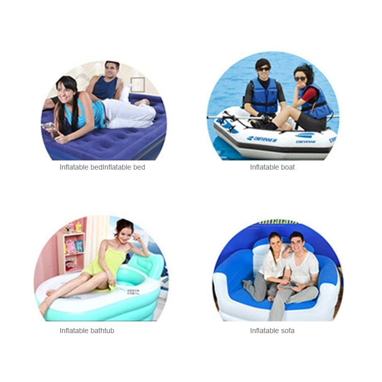 HT-458 220V Two-way Electric Inflation Deflation Air Pump with Car Charger, EU Plug(Black)