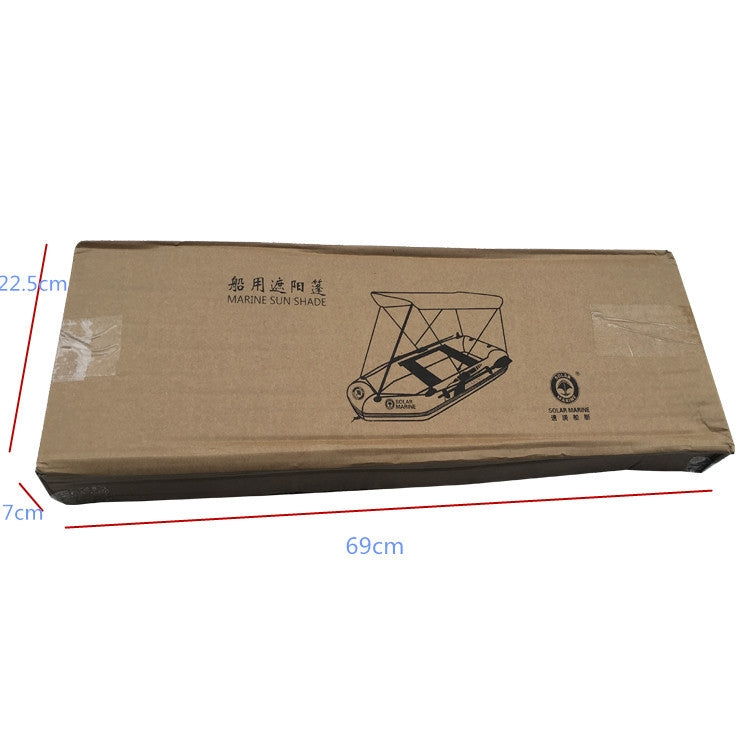 Outdoor Folding Awning Canoe Rubber Inflatable Boat Parasol Tent for 2-5 Person,Boat is not Included