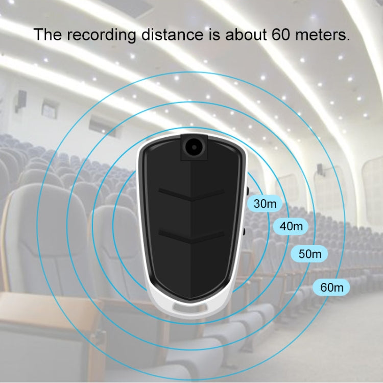 E308 Portable Keychain Voice Recorder without Memory, Built-in Camera, Mic, Support TF Card