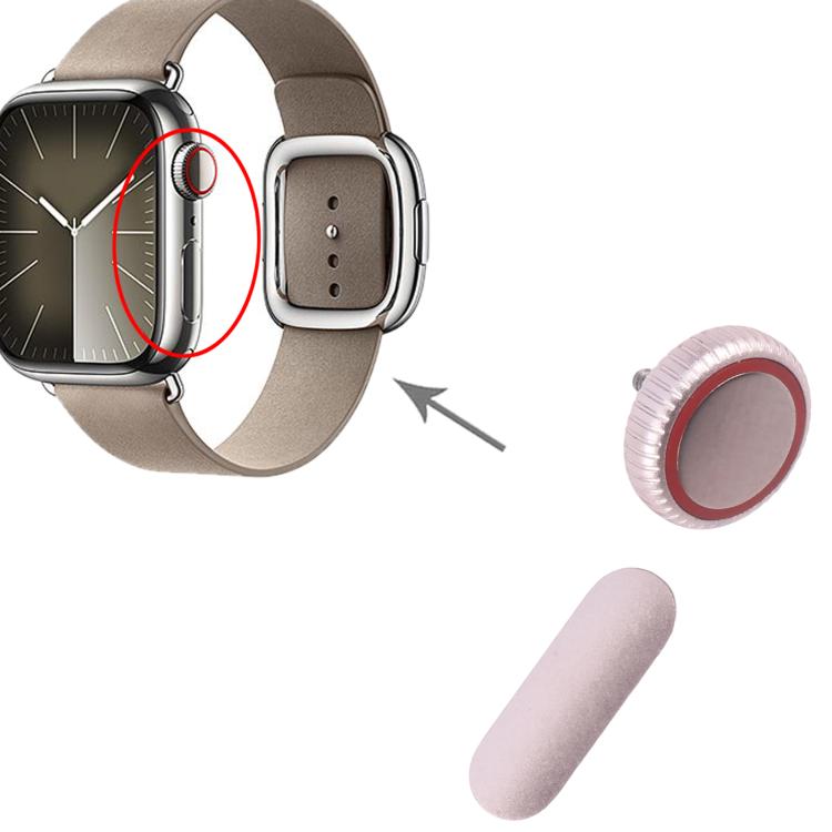 For Apple Watch Series 9 41mm / 45mm LTE Version Watch Crown Nut / Power Button Set