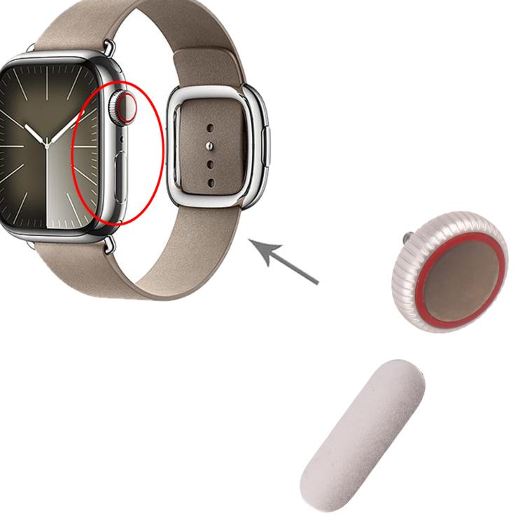 For Apple Watch Series 9 41mm / 45mm LTE Version Watch Crown Nut / Power Button Set