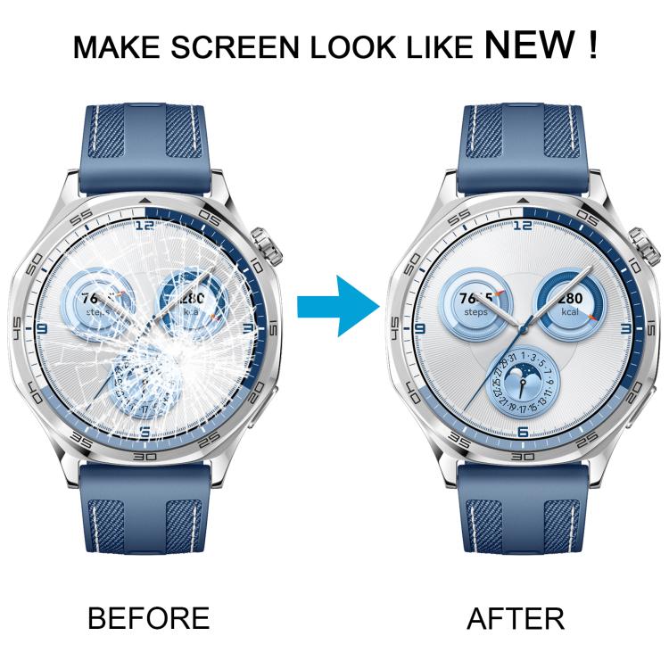 For Huawei Watch GT 5 46mm Front Screen Outer Glass Lens  - Black