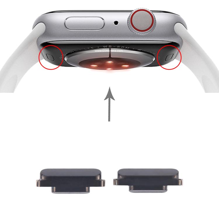 For Apple Watch Series 4 / 5 / 6 1 Pair Watch Clasp  - Black