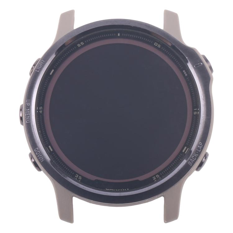 For Garmin Fenix 6S Solar Original LCD Screen with Digitizer Full Assembly - Coffee