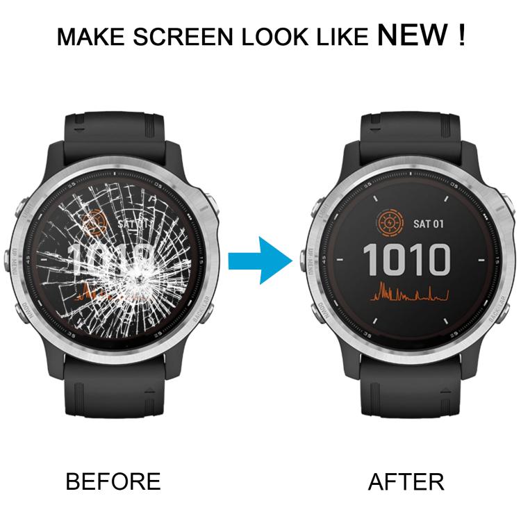 For Garmin Fenix 6S Solar Original LCD Screen with Digitizer Full Assembly - Coffee
