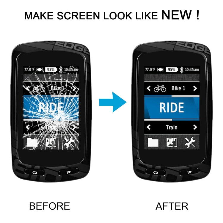 For Garmin Edge 810 Original LCD Screen, Not Support Green Flex Cable Version