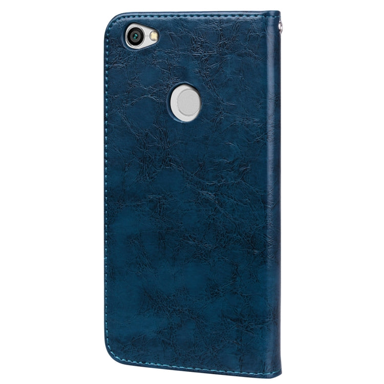 For Xiaomi  Redmi Note 5A Pro / Prime Business Style Oil Wax Texture Horizontal Flip Leather Case with Holder & Card Slots & Wallet & Lanyard