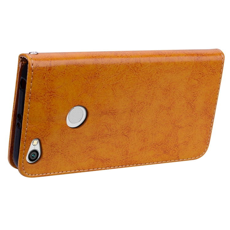 For Xiaomi  Redmi Note 5A Pro / Prime Business Style Oil Wax Texture Horizontal Flip Leather Case with Holder & Card Slots & Wallet & Lanyard
