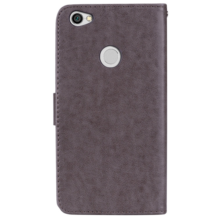 For Xiaomi  Redmi Note 5A Pro / Prime Roses Pressed Flowers Pattern Flip Leather Case with Holder & Card Slots & Wallet