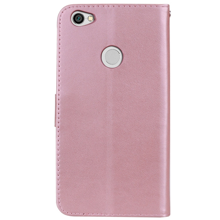 For Xiaomi  Redmi Note 5A Pro / Prime Roses Pressed Flowers Pattern Flip Leather Case with Holder & Card Slots & Wallet