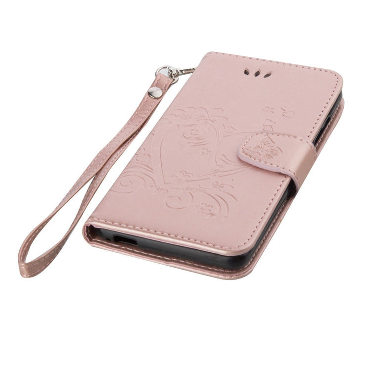 For Xiaomi  Redmi Note 3 Pressed Flowers Butterfly Love Pattern Horizontal Flip Leather Case with Holder & Card Slots & Wallet & Lanyard & Photo Frame