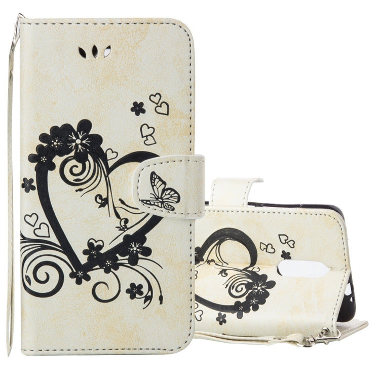 For Xiaomi  Redmi Note 3 Pressed Flowers Butterfly Love Pattern Horizontal Flip Leather Case with Holder & Card Slots & Wallet & Lanyard & Photo Frame