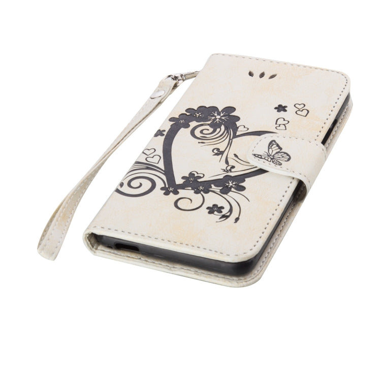 For Xiaomi  Redmi Note 3 Pressed Flowers Butterfly Love Pattern Horizontal Flip Leather Case with Holder & Card Slots & Wallet & Lanyard & Photo Frame