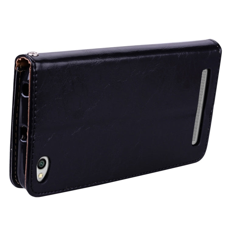 For Xiaomi  Redmi 5A Business Style Oil Wax Texture Horizontal Flip Leather Case with Holder & Card Slots & Wallet & Lanyard