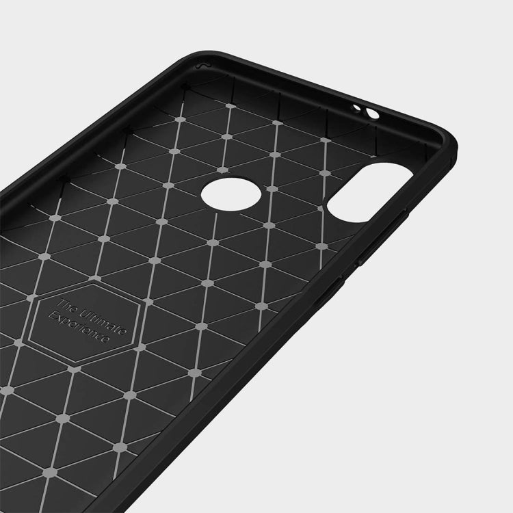 For Xiaomi  Redmi Note 5 Pro Brushed Texture Carbon Fiber Shockproof TPU Full-body Rugged Protective Back Cover Case