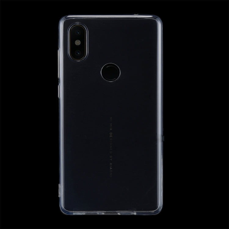 50 PCS for Xiaomi Mi Mix 2s 0.75mm Ultra-thin Transparent TPU Protective Case