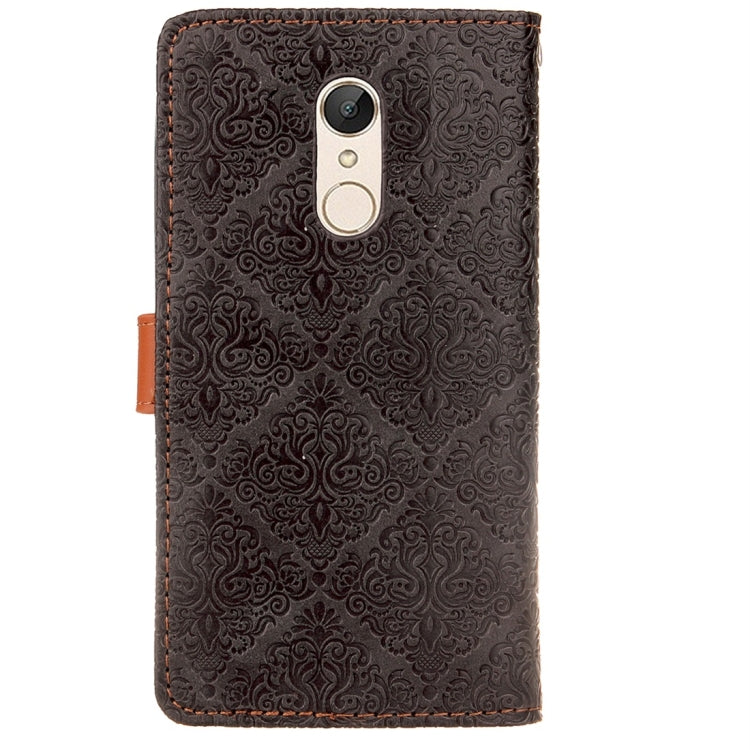 For Xiaomi Redmi 5 Plus European Style Embossed Horizontal Flip Protective Leather Case with Holder & Card Slots & Wallet & Photo Frame & Lanyard
