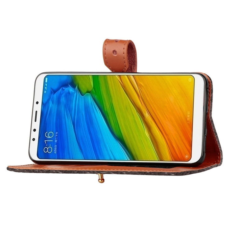 For Xiaomi Redmi 5 Plus European Style Embossed Horizontal Flip Protective Leather Case with Holder & Card Slots & Wallet & Photo Frame & Lanyard
