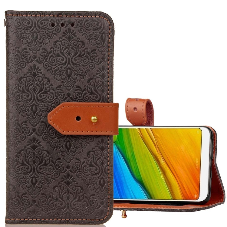 For Xiaomi Redmi 5 Plus European Style Embossed Horizontal Flip Protective Leather Case with Holder & Card Slots & Wallet & Photo Frame & Lanyard