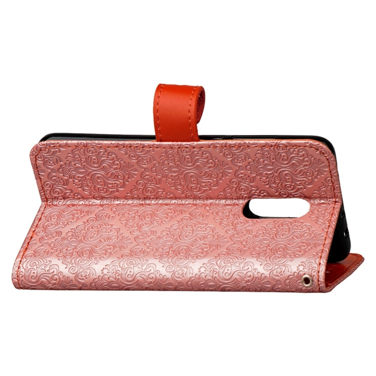 For Xiaomi Redmi 5 Plus European Style Embossed Horizontal Flip Protective Leather Case with Holder & Card Slots & Wallet & Photo Frame & Lanyard