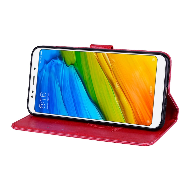 For Xiaomi Redmi 5 Rose Embossed Horizontal Flip Environmental PU Leather Case with Holder & Card Slots & Wallet