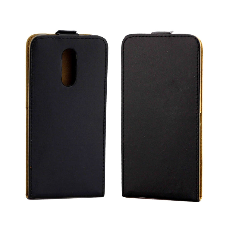 Business Style Vertical Flip TPU Leather Case  for Xiaomi Redmi 5 Plus , with Card Slot(Black)
