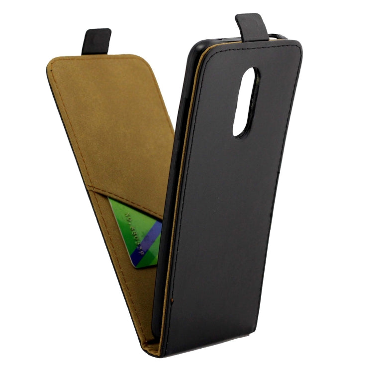 Business Style Vertical Flip TPU Leather Case  for Xiaomi Redmi 5 Plus , with Card Slot(Black)