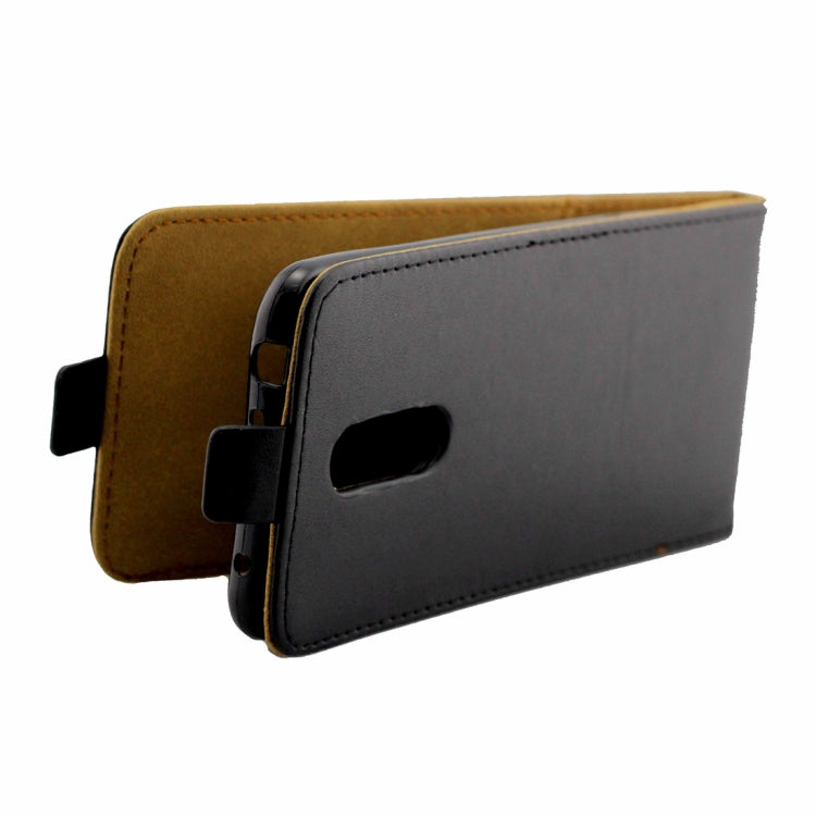 Business Style Vertical Flip TPU Leather Case  for Xiaomi Redmi 5 Plus , with Card Slot(Black)