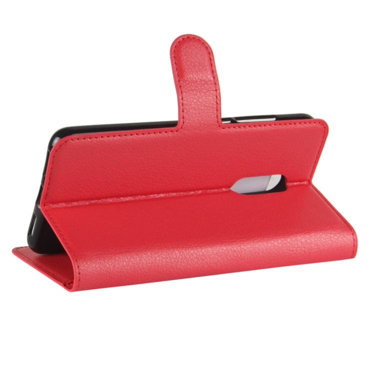 For Xiaomi  Redmi 5 Litchi Texture Horizontal Flip Leather Case with Holder & Card Slots & Wallet