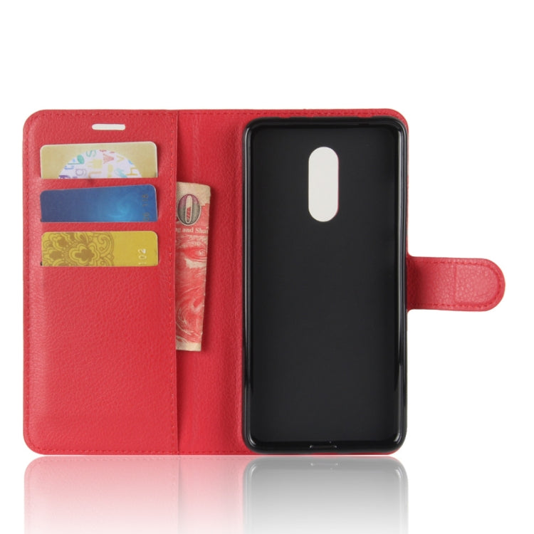 For Xiaomi  Redmi 5 Litchi Texture Horizontal Flip Leather Case with Holder & Card Slots & Wallet
