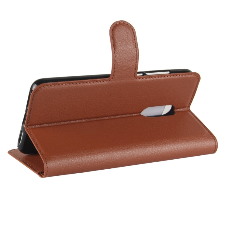 For Xiaomi  Redmi 5 Litchi Texture Horizontal Flip Leather Case with Holder & Card Slots & Wallet