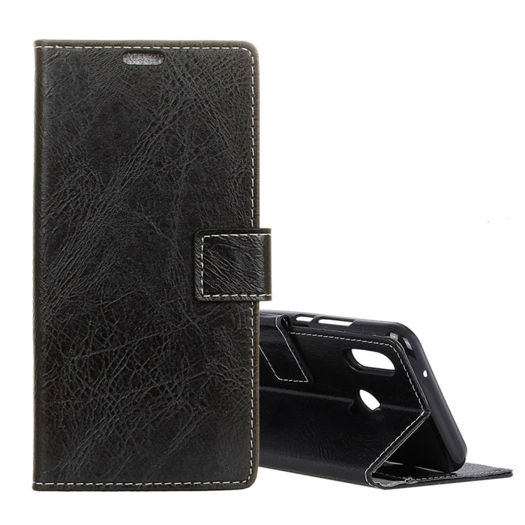 Retro Crazy Horse Texture Horizontal Flip Leather Case for Xiaomi Redmi 6 Pro / Mi A2 Lite, with Holder & Card Slots & Photo Frame