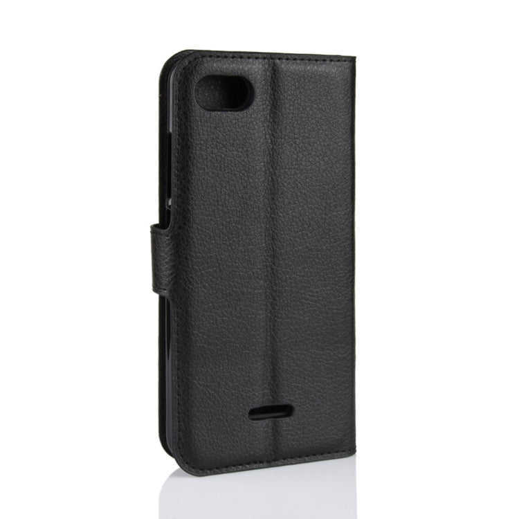 Litchi Texture Horizontal Flip Leather Case for Xiaomi Redmi 6A, with Wallet & Holder & Card Slots
