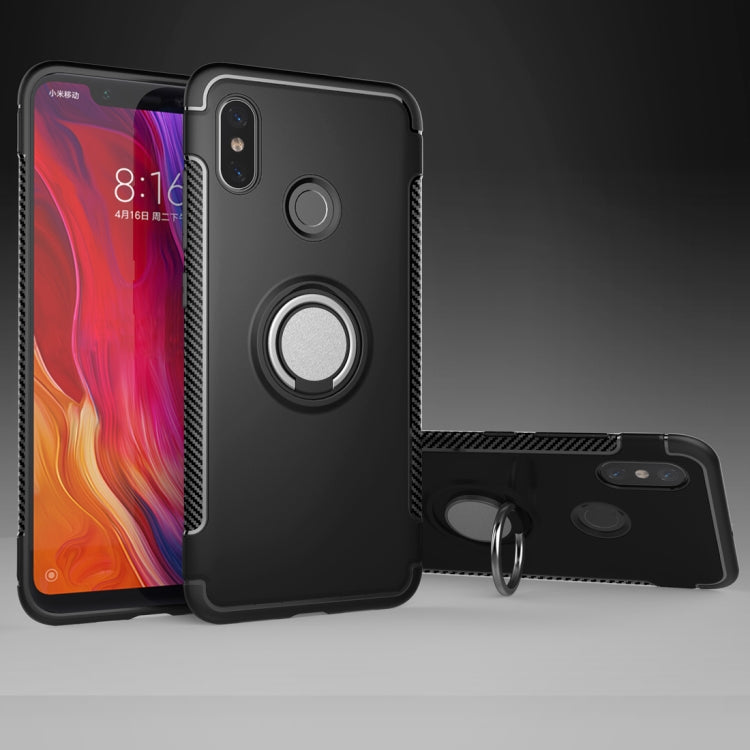 Magnetic 360 Degree Rotation Ring Armor Protective Case for Xiaomi Mi 8