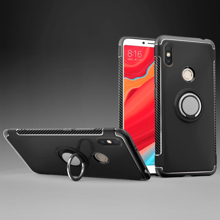 Magnetic 360 Degree Rotation Ring Holder Armor Protective Case for Xiaomi Redmi S2