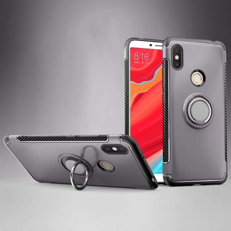 Magnetic 360 Degree Rotation Ring Holder Armor Protective Case for Xiaomi Redmi S2
