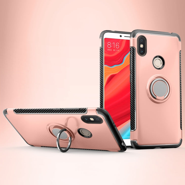 Magnetic 360 Degree Rotation Ring Holder Armor Protective Case for Xiaomi Redmi S2