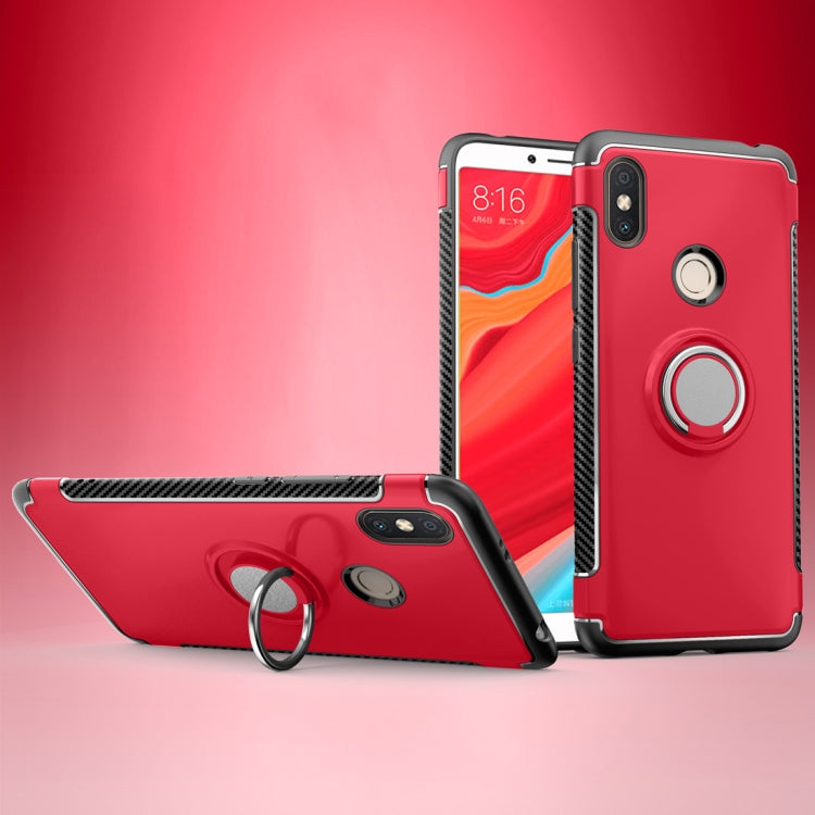 Magnetic 360 Degree Rotation Ring Holder Armor Protective Case for Xiaomi Redmi S2