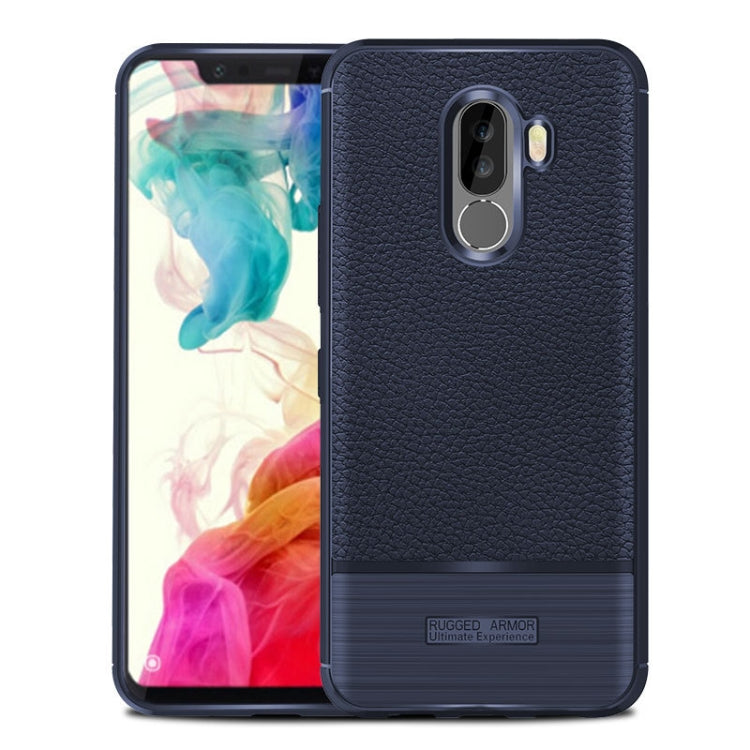 Rugged Armor Litchi Texture Shakeproof TPU Case for Xiaomi POCO F1