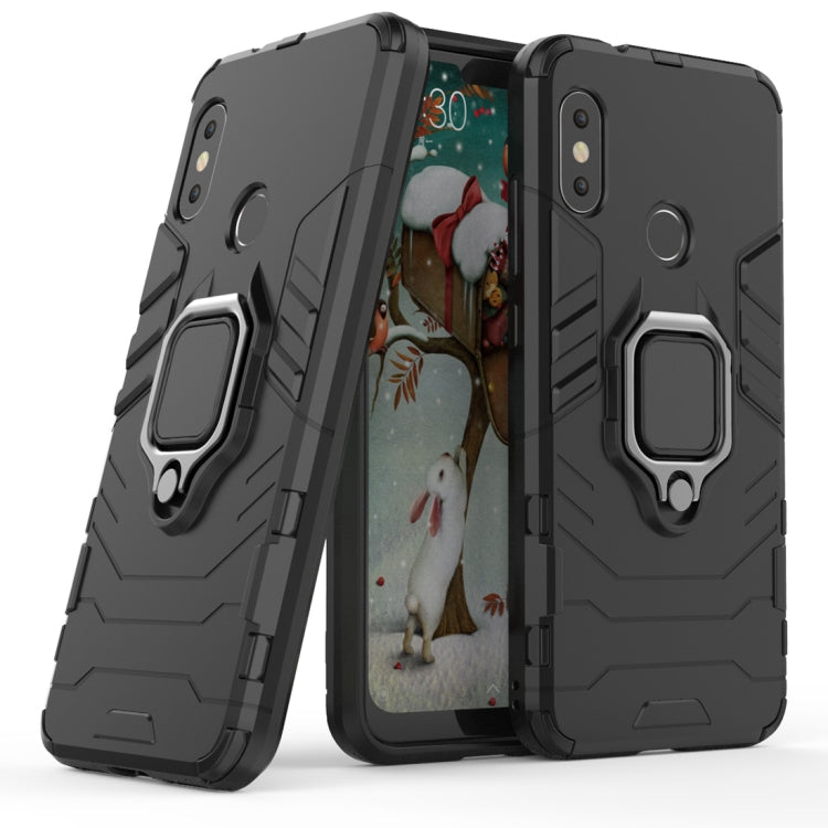 PC + TPU Shockproof Protective Case for Xiaomi Redmi 6 Pro / MI A2 lite, with Magnetic Ring Holder