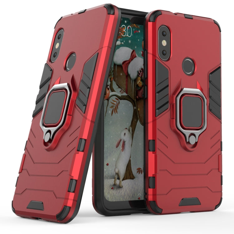 PC + TPU Shockproof Protective Case for Xiaomi Redmi 6 Pro / MI A2 lite, with Magnetic Ring Holder