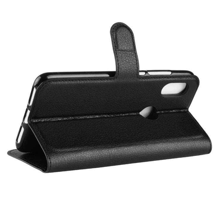 Litchi Texture Horizontal Flip PU Leather Case for Xiaomi Redmi Note 6, with Holder & Card Slots & Wallet