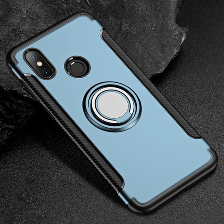 Magnetic 360 Degree Rotation Ring Holder Armor Protective Case for Xiaomi Redmi Note 6 Pro