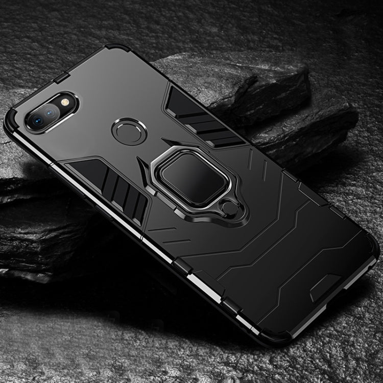 PC + TPU Shockproof Protective Case with Magnetic Ring Holder for Xiaomi Mi 8 Lite