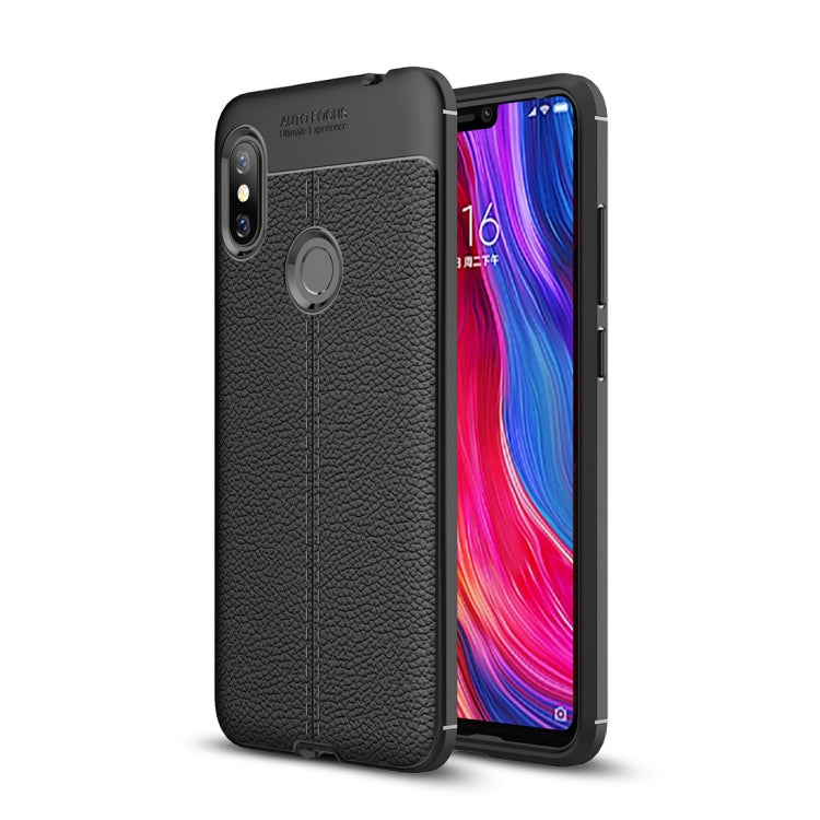Litchi Texture TPU Shockproof Case for Xiaomi Redmi Note 6