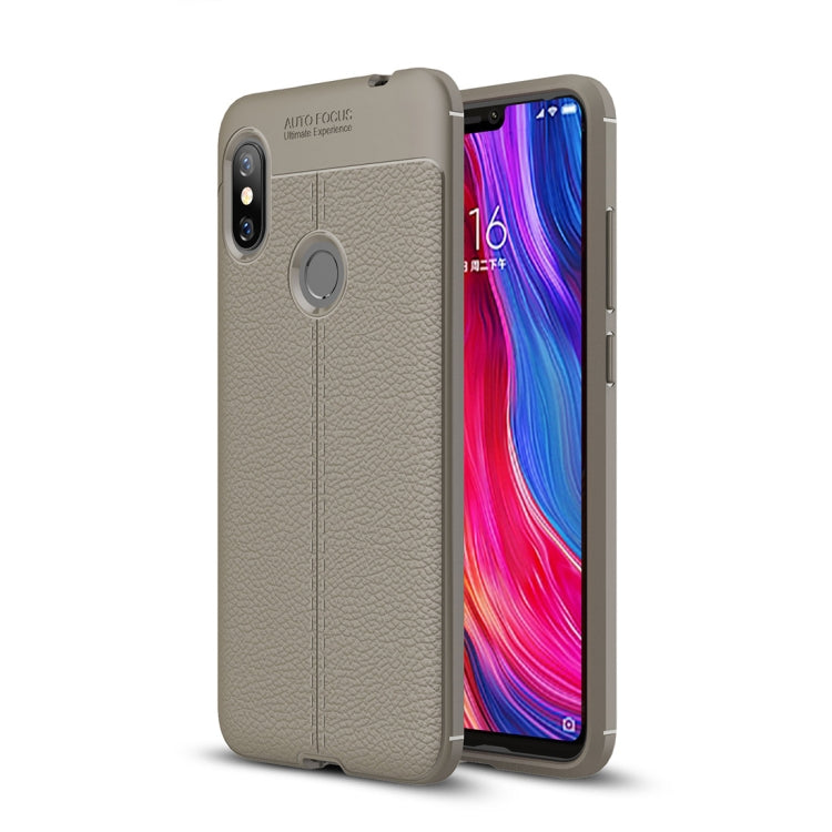 Litchi Texture TPU Shockproof Case for Xiaomi Redmi Note 6